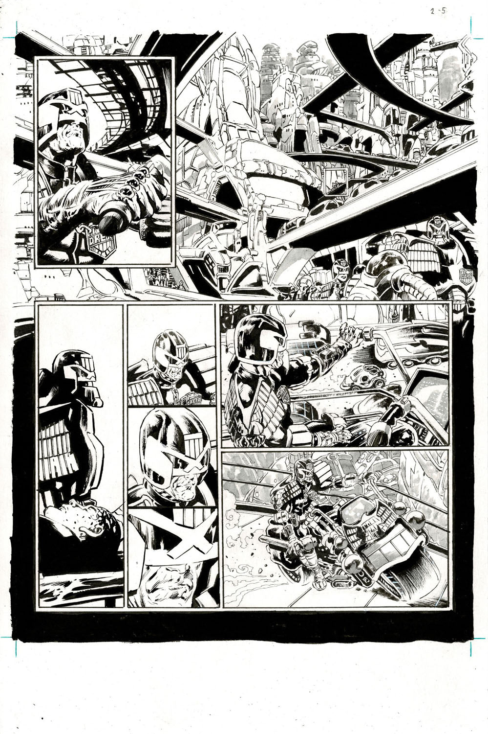2000AD #2465 p.05 - Outstanding Dredd Imagery!