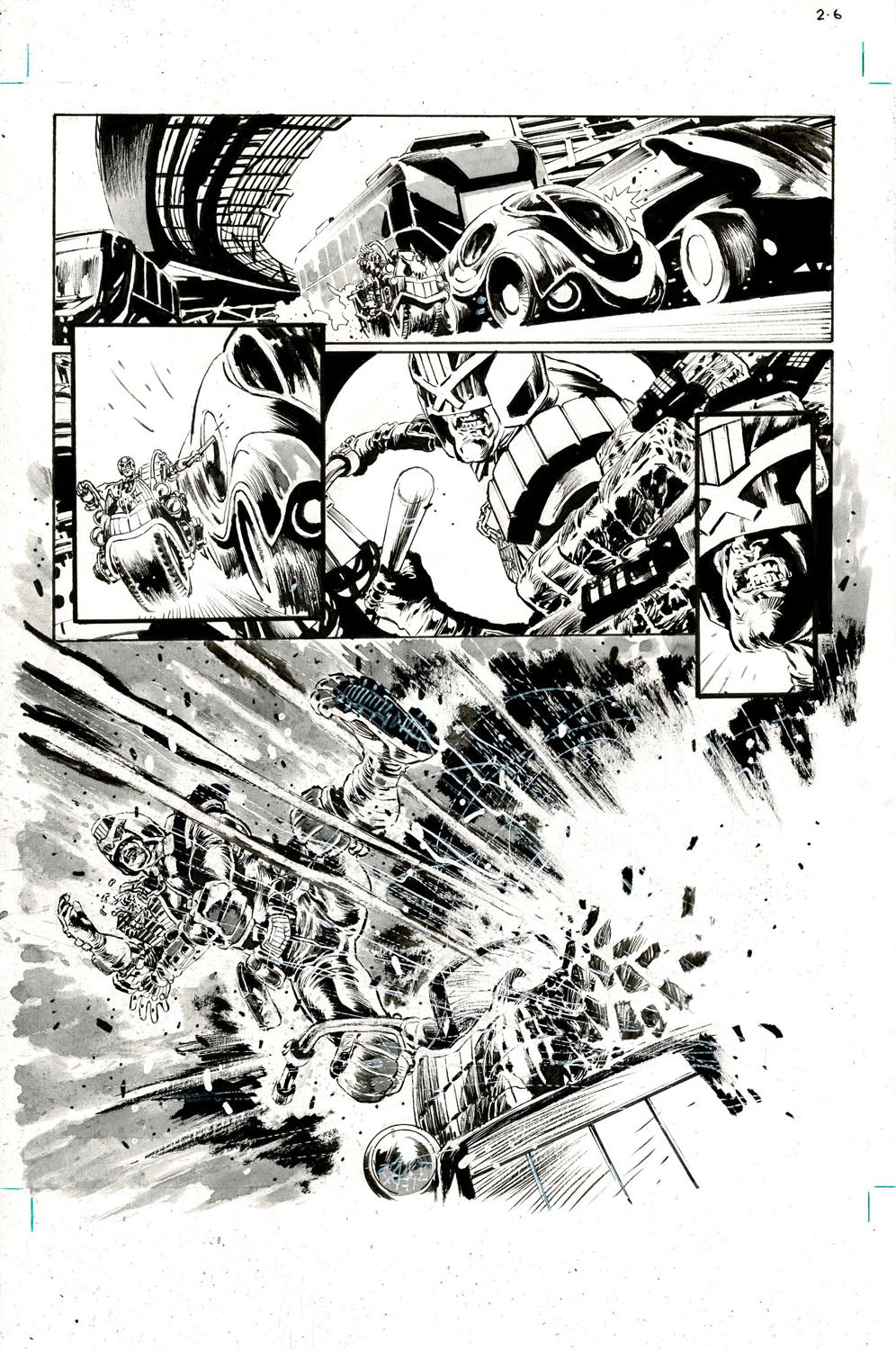 2000AD #2465 p.06 - Explosive Cliffhanger!