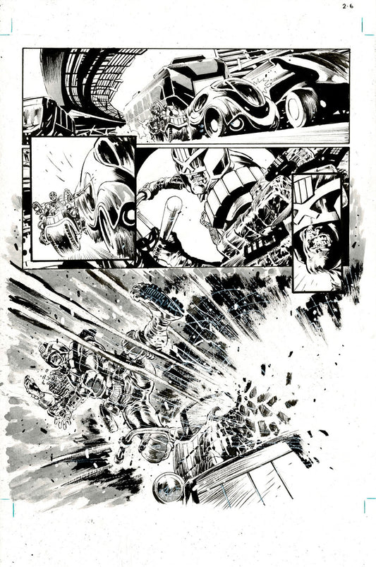 2000AD #2465 p.06 - Explosive Cliffhanger!
