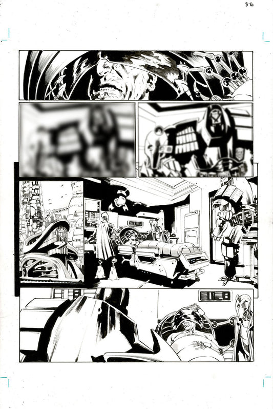 2000AD #2466 p.04 - Dredd lives, after 18 day coma!