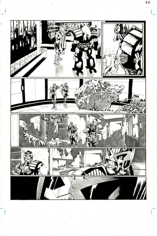 2000AD #2466 p.06 -Healthy or Not, Dredd's Back to Work!