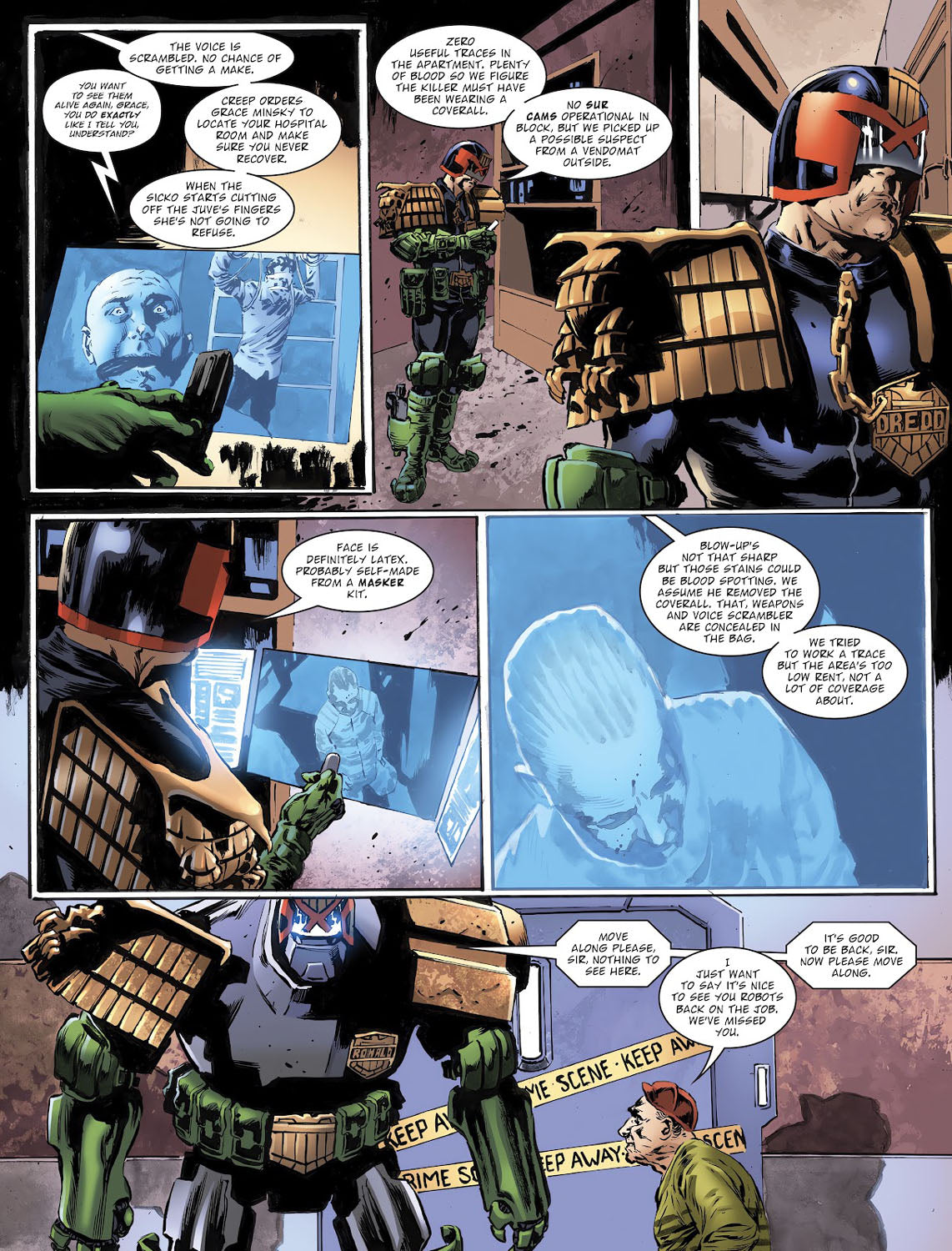 2000AD #2467 p.03 - Procedural Sequence!