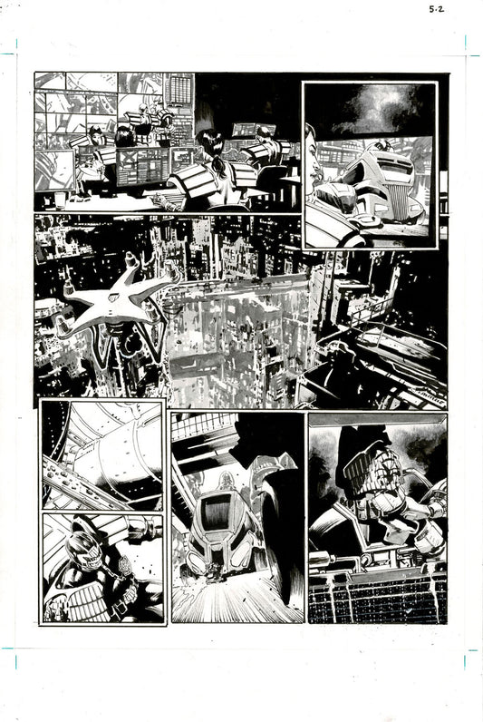 2000AD #2468 p.02 - Great Mega-City One page!