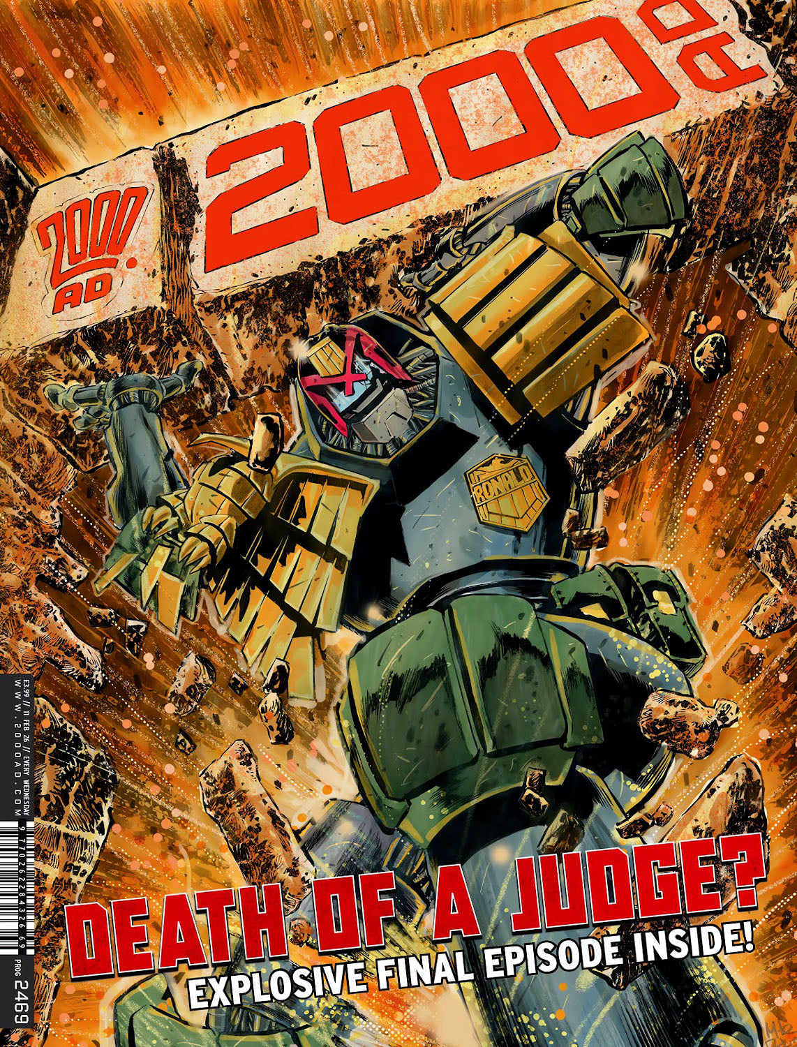 2000AD #2469 Cover - The Ultimate Sacrifice!