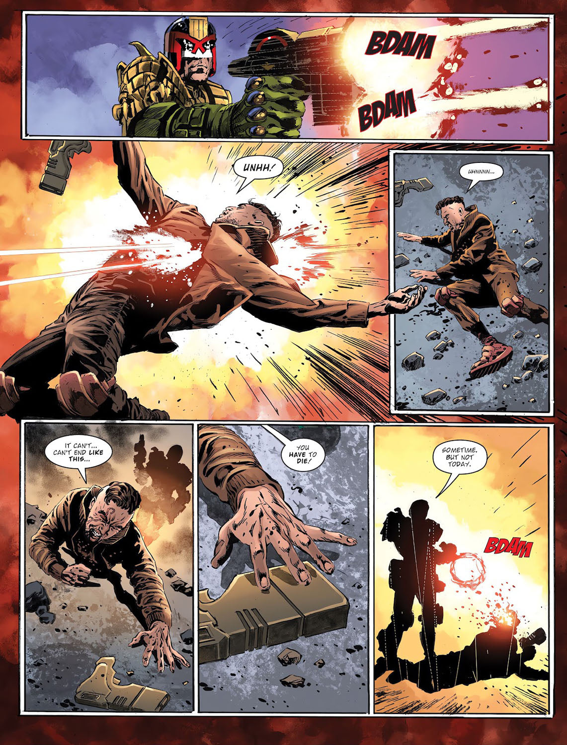 2000AD #2469 p.04 - One less bad guy to worry about!