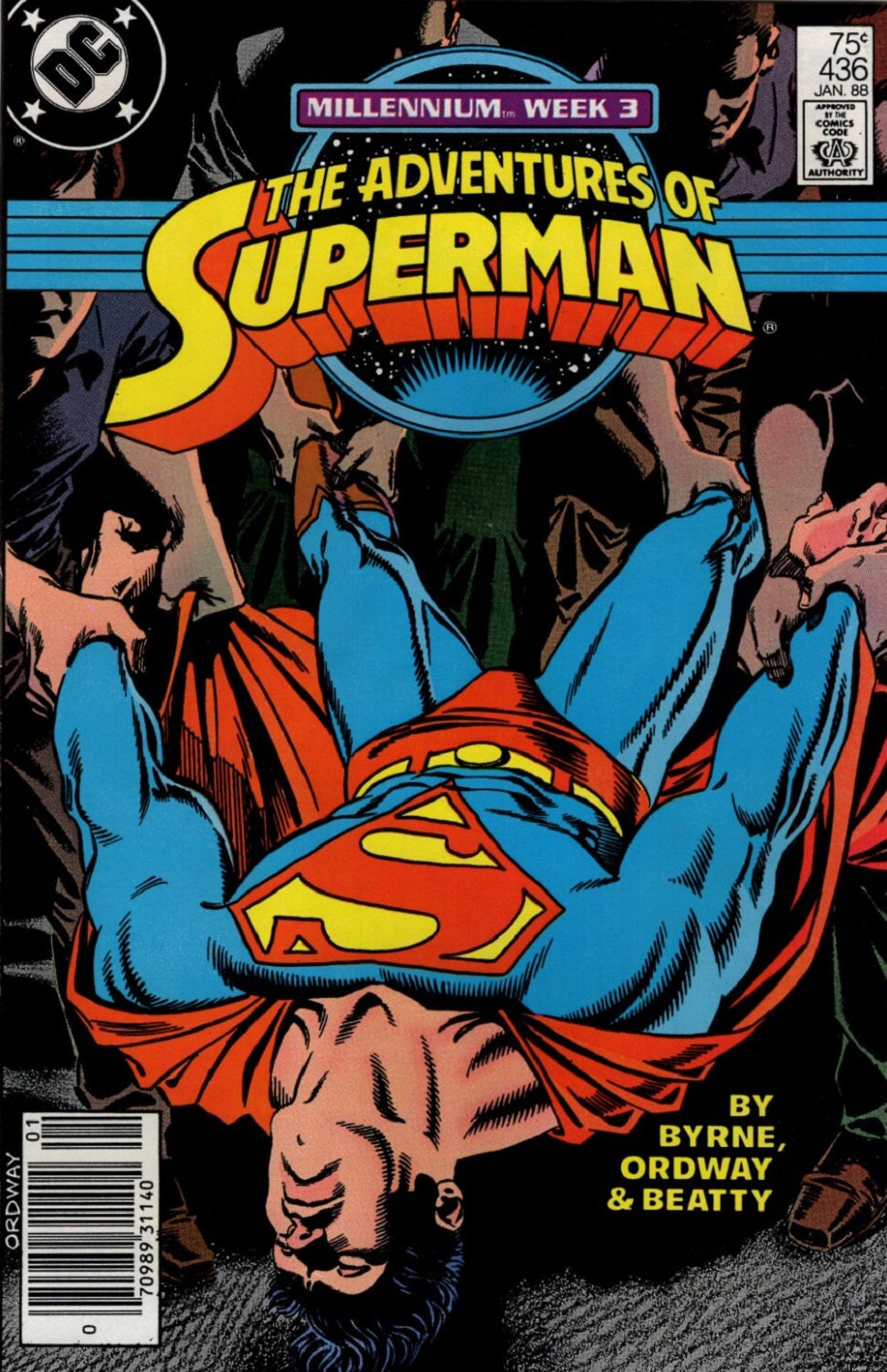 Ordway, Jerry - Adventures of Superman #436 - Cover!