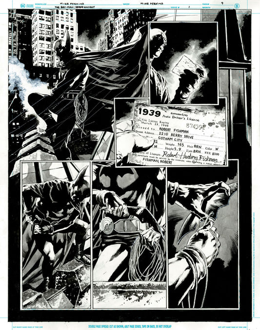 The Bat-Man: Second Knight #1 p.09 - Rooftop Batman!