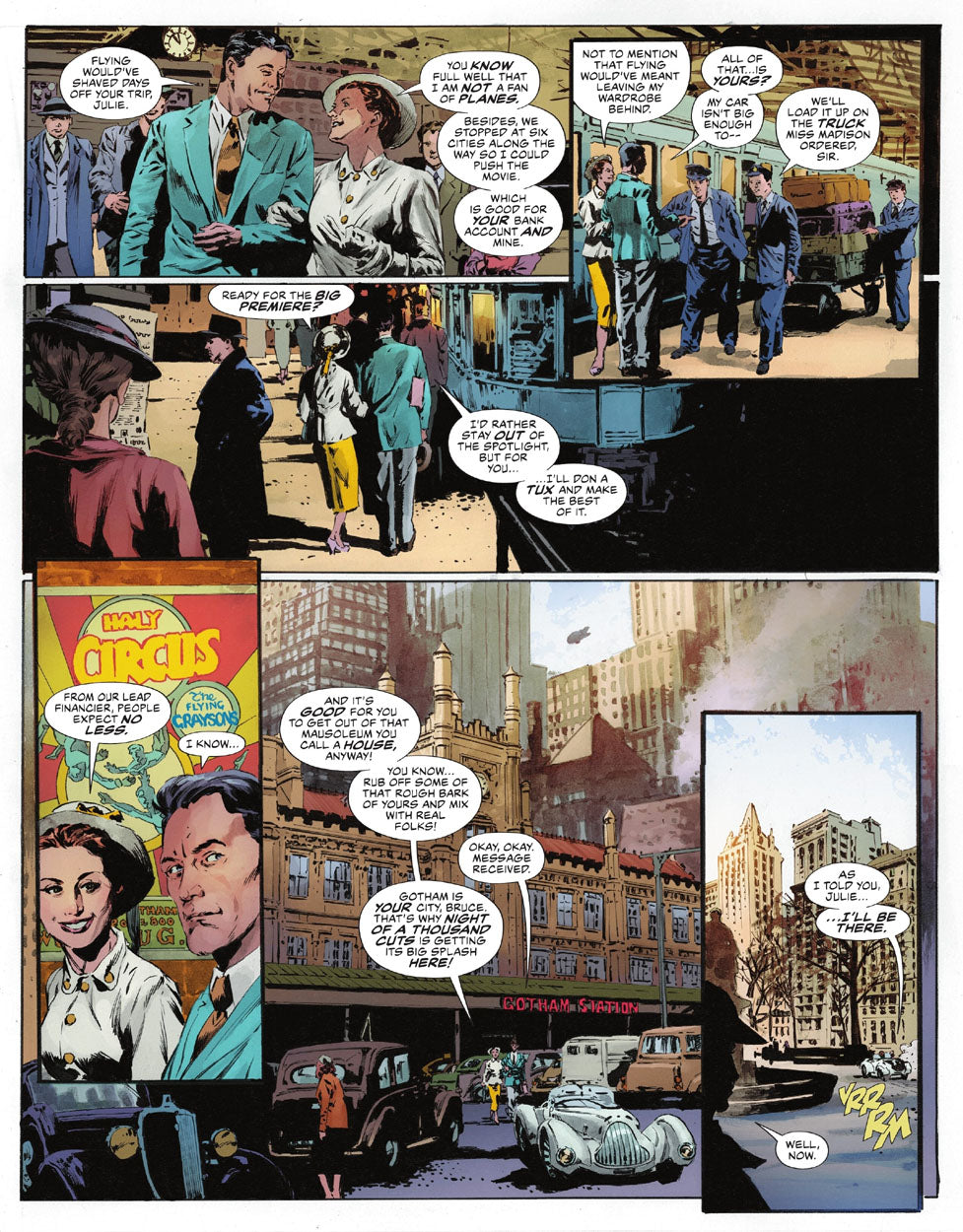 The Bat-Man: Second Knight #1 p.20 - Flying Graysons Cameo!