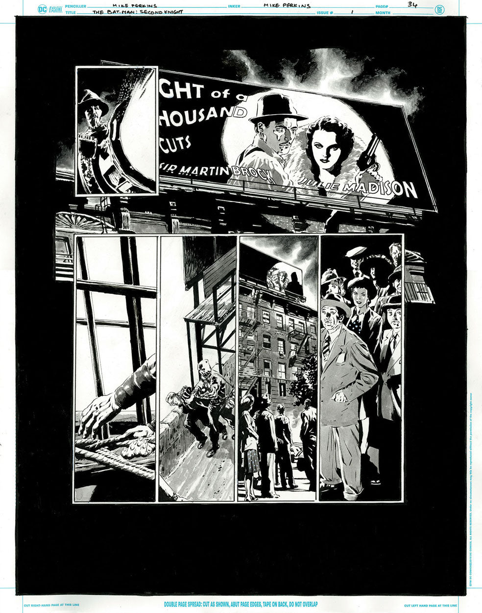 The Bat-Man: Second Knight #1 p.34 - Scarecrow & Hangman!