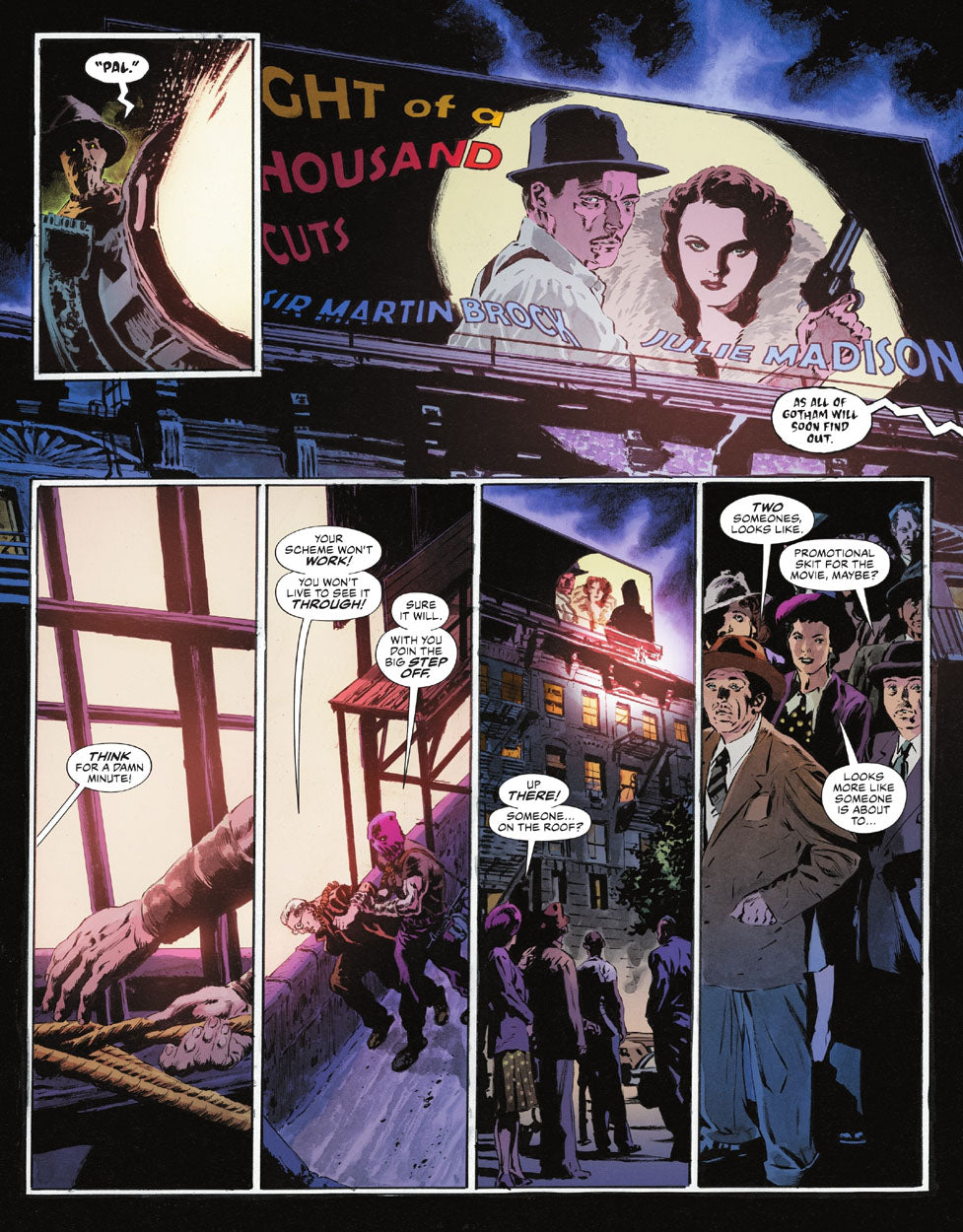The Bat-Man: Second Knight #1 p.34 - Scarecrow & Hangman!
