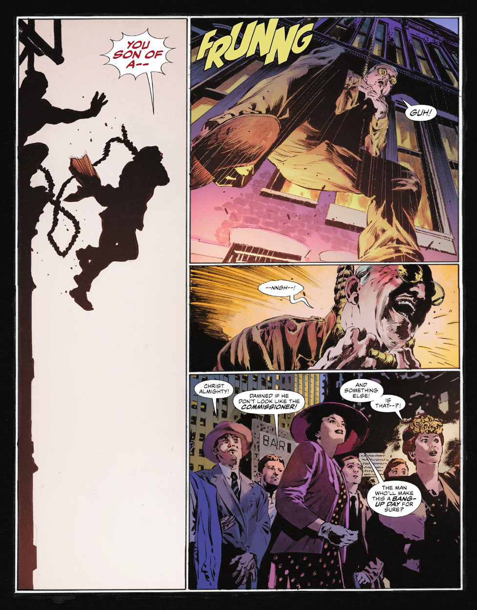 The Bat-Man: Second Knight #1 p.35 - Gordon is Well Hung!