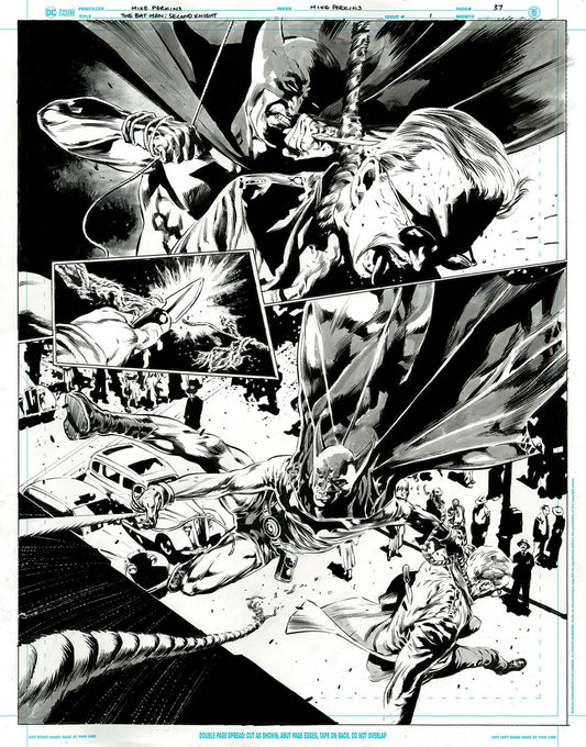 The Bat-Man: Second Knight #1 p.37 - Bat-Man Saves Commissioner Gordon!