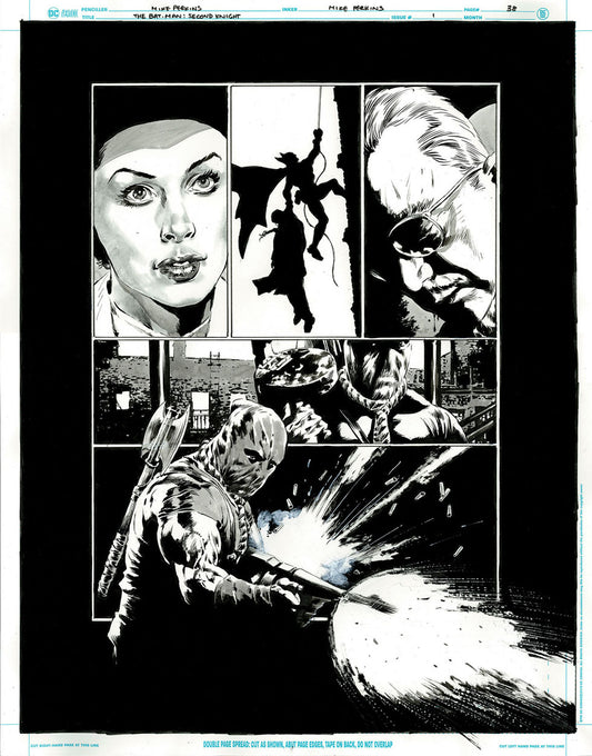 The Bat-Man: Second Knight #1 p.38 - Lois, Bat-Man, Gordon & HANGMAN!