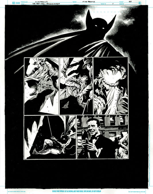 The Bat-Man: Second Knight #1 p.40 - Outstanding Bat-Man Backdrop!