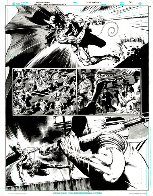 The Bat-Man: Second Knight #1 p.41 - Bat-Man vs Hangman!