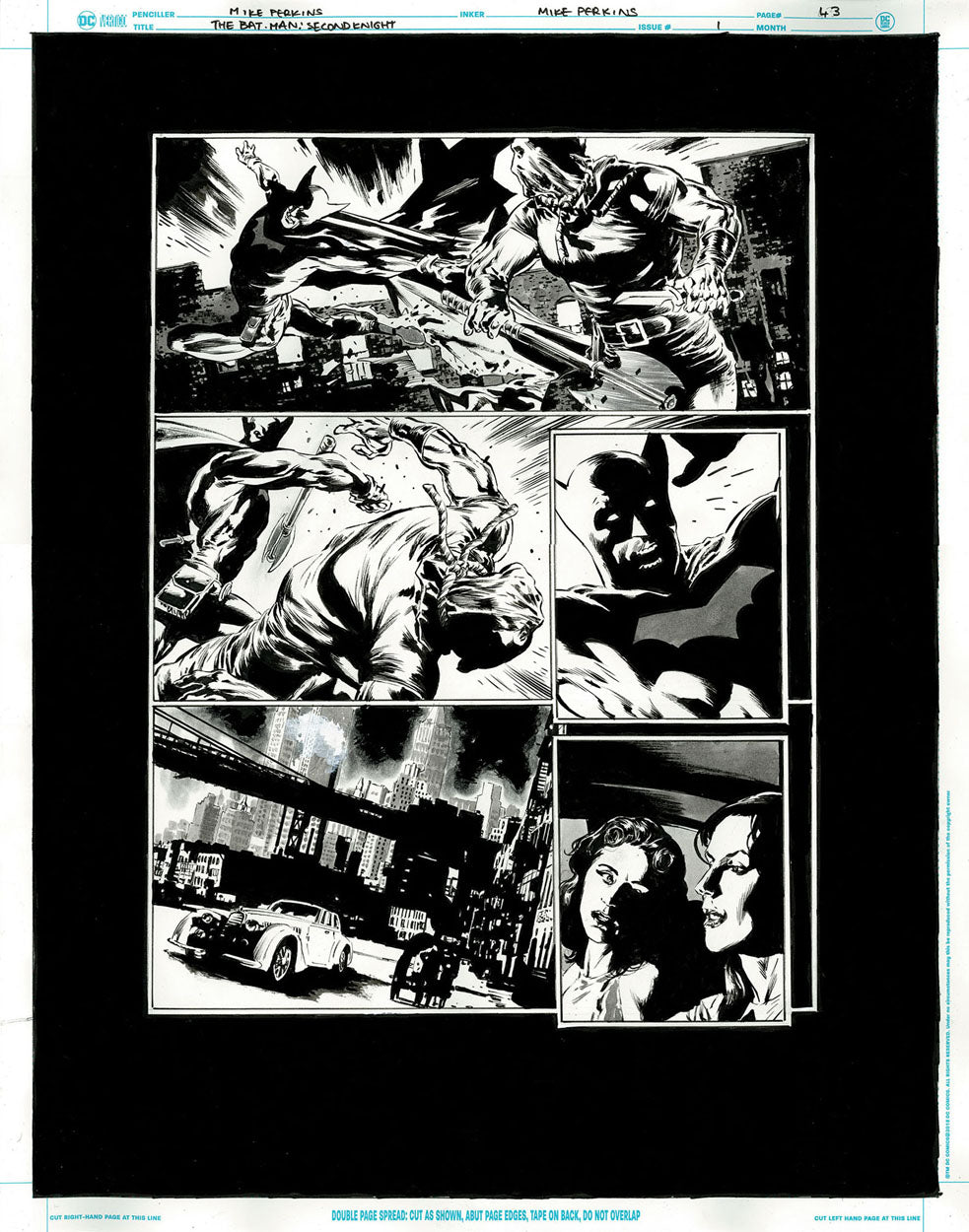 The Bat-Man: Second Knight #1 p.43 - Bat-Man vs Hangman!