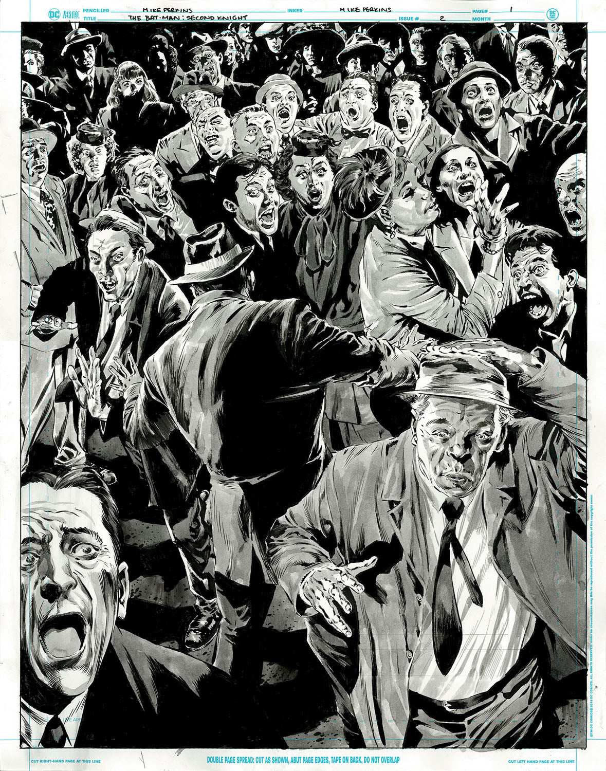 The Bat-Man: Second Knight #2 p.01 - Incredible Crowd Scene!