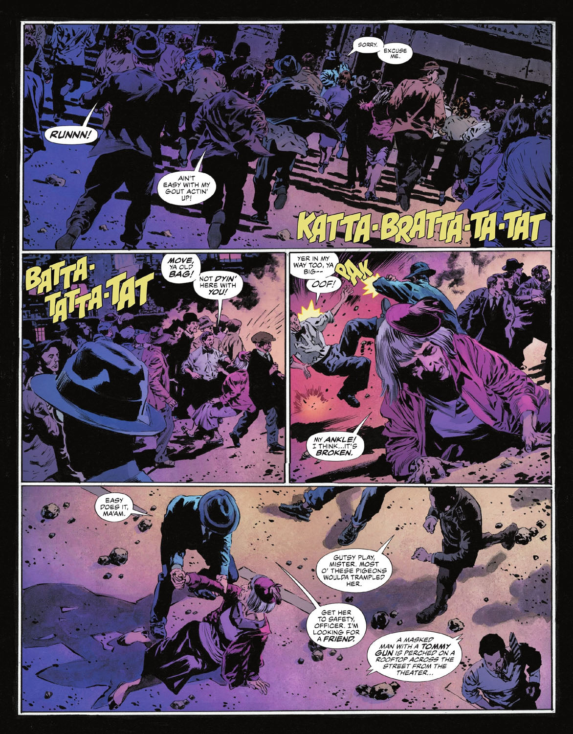 The Bat-Man: Second Knight #2 p.02 - Clark’s “Crowd Control”!