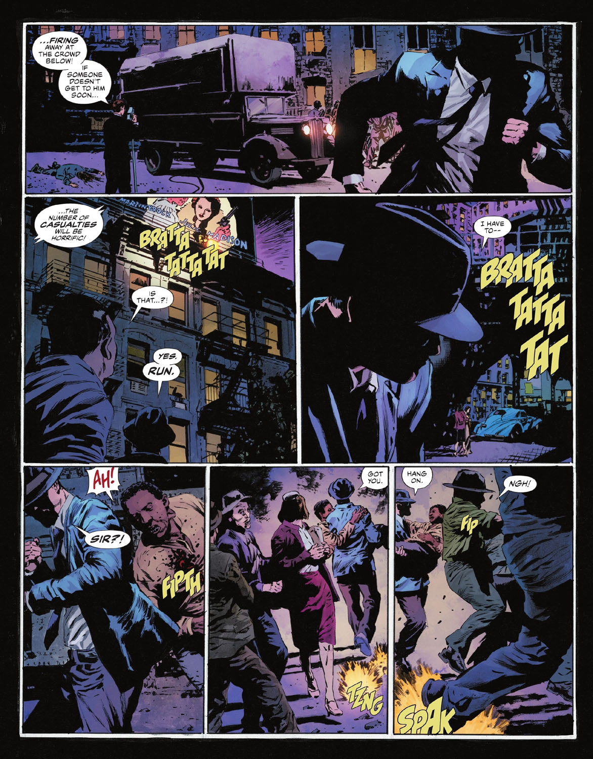 The Bat-Man: Second Knight #2 p.03 - Clark’s “Crowd Control”!
