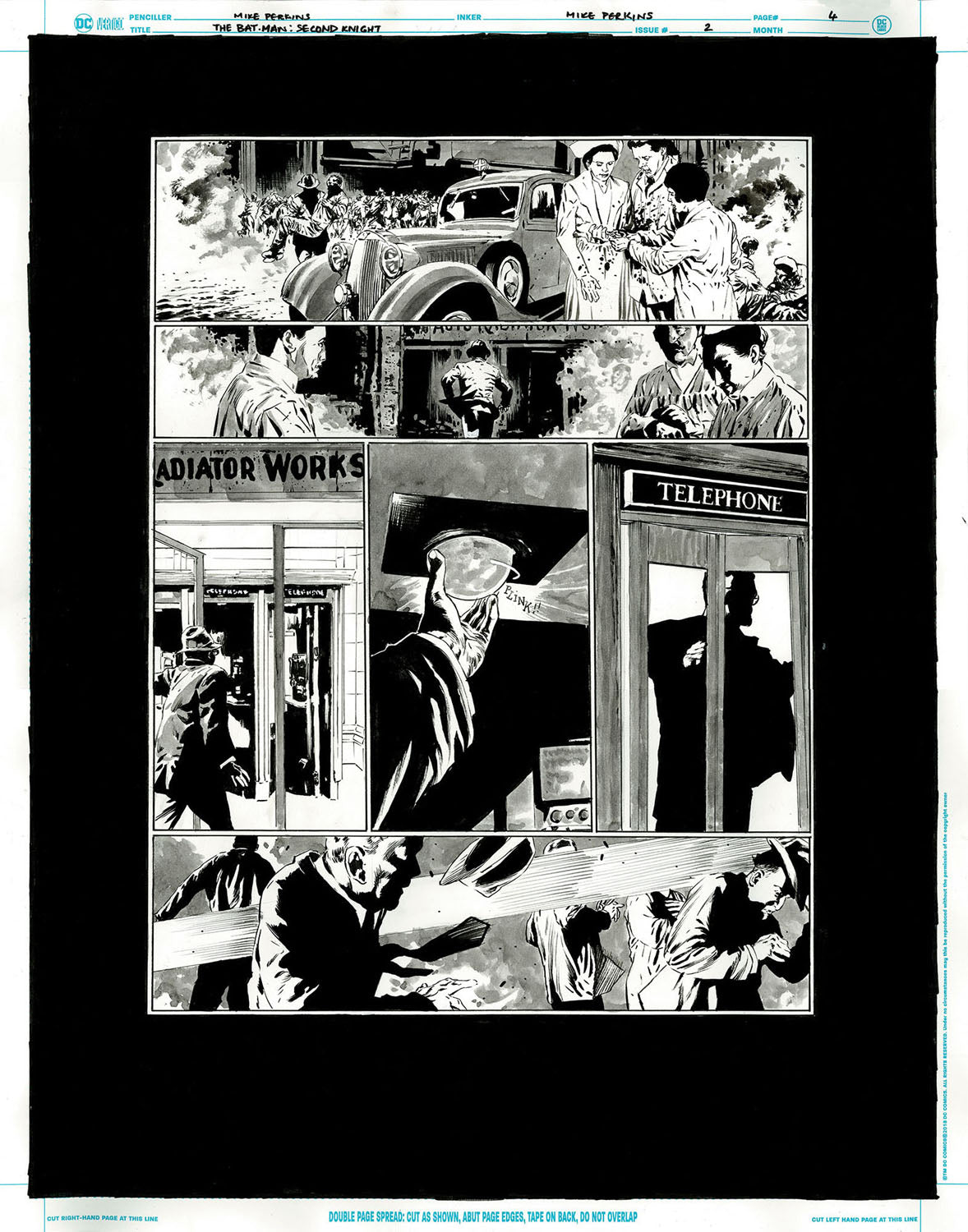 The Bat-Man: Second Knight #2 p.04 - Classic Phone Booth Change!