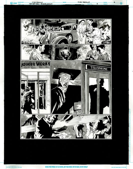 The Bat-Man: Second Knight #2 p.04 - Classic Phone Booth Change!