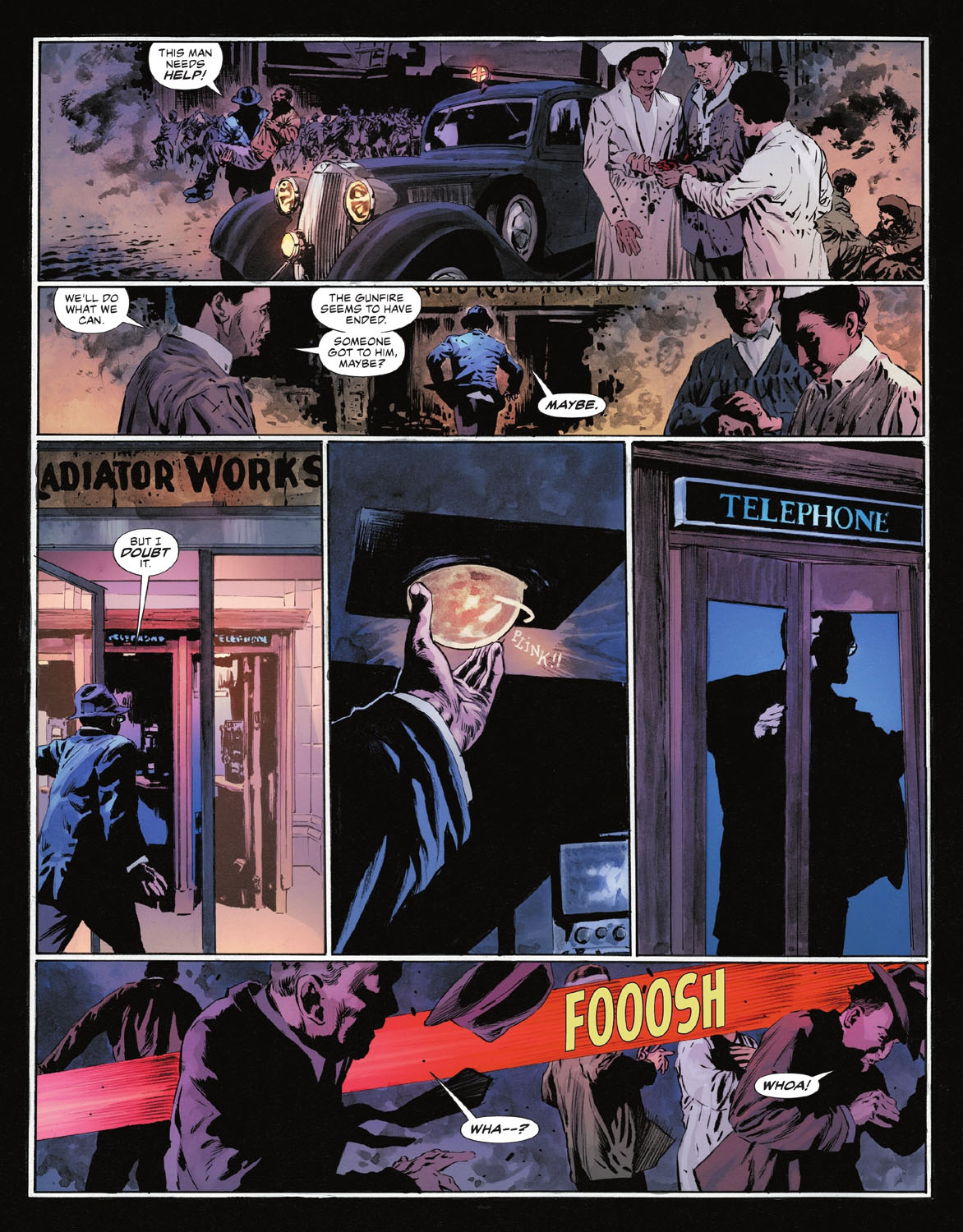 The Bat-Man: Second Knight #2 p.04 - Classic Phone Booth Change!