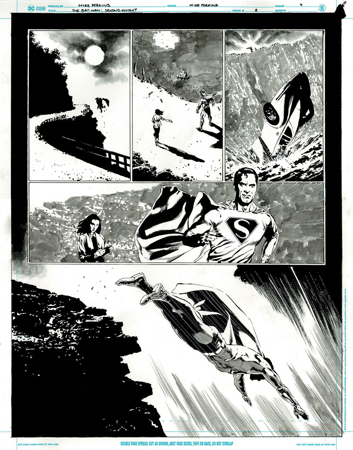 The Bat-Man: Second Knight #2 p.09 - Supes Tries to Rescue Julie!