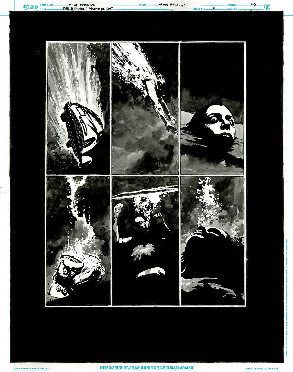 The Bat-Man: Second Knight #2 p.10 - Julie is Drowning!