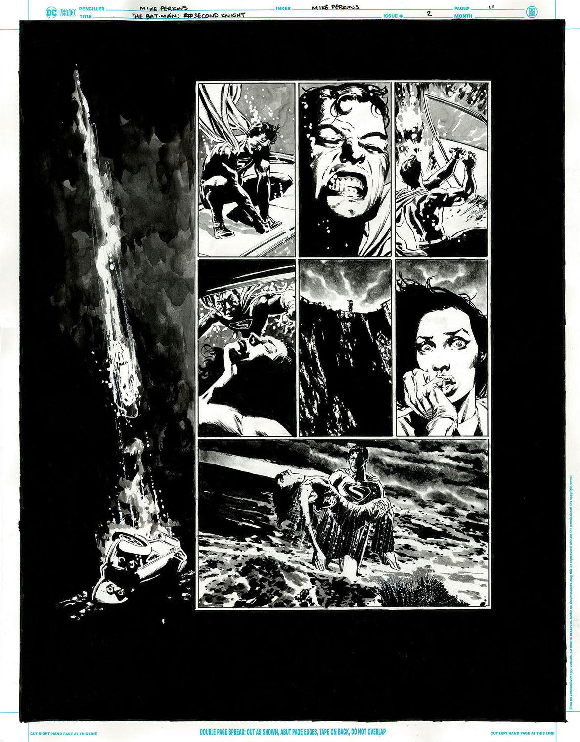 The Bat-Man: Second Knight #2 p.11 - Superman Saves Julie!