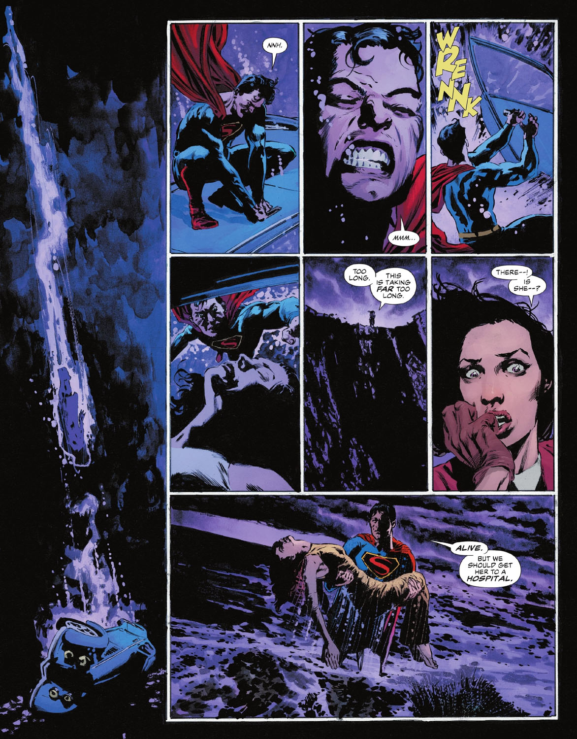 The Bat-Man: Second Knight #2 p.11 - Superman Saves Julie!