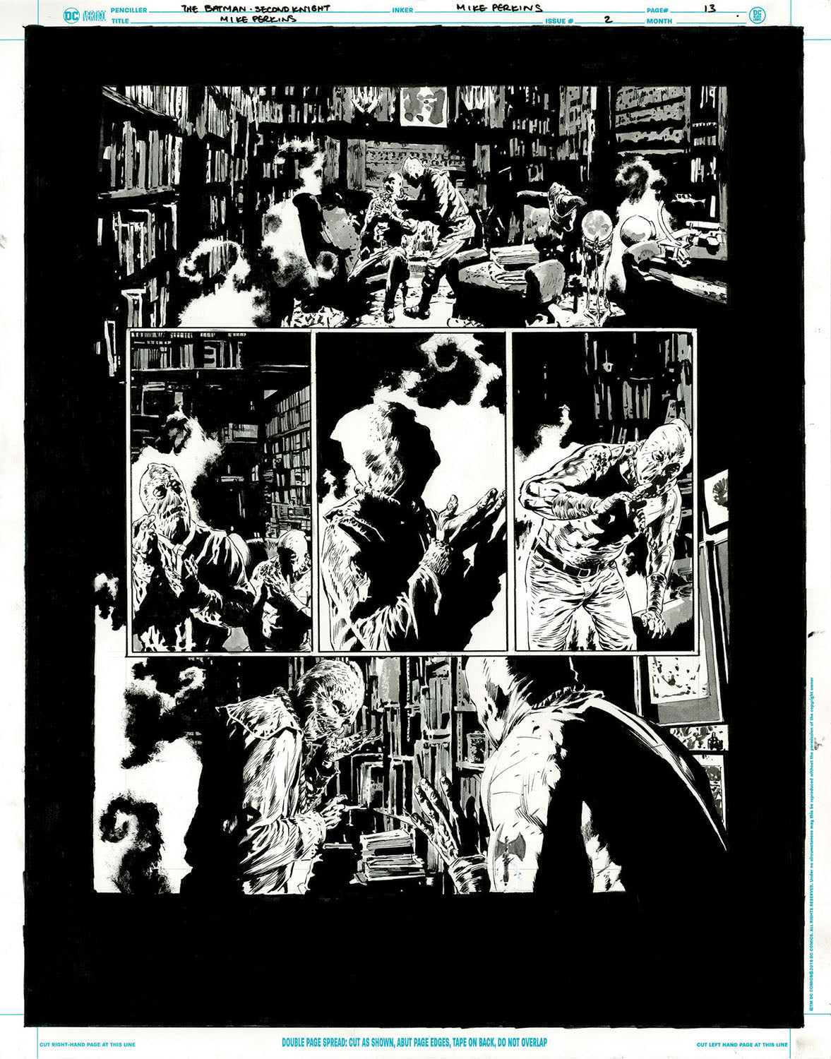 The Bat-Man: Second Knight #2 p.13 - Scarecrow Anesthetizes Hangman via Fear!