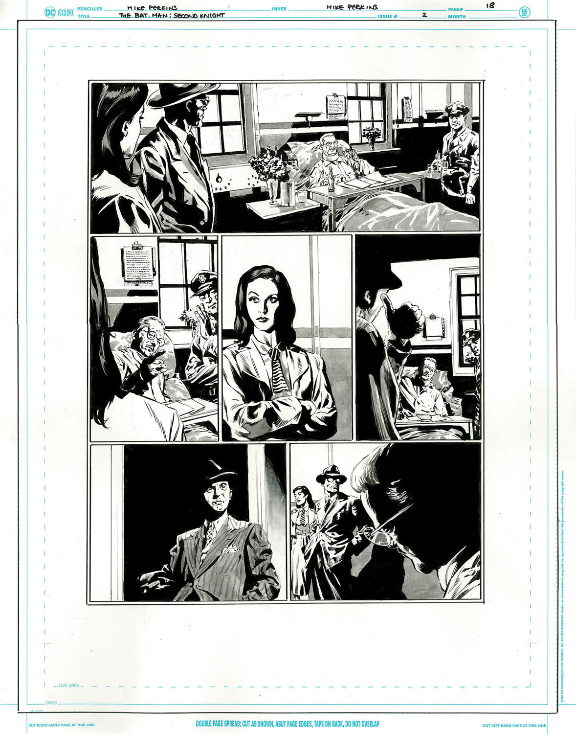 The Bat-Man: Second Knight #2 p.18 - 1st Meeting Between Lois, Clark & Gordon!