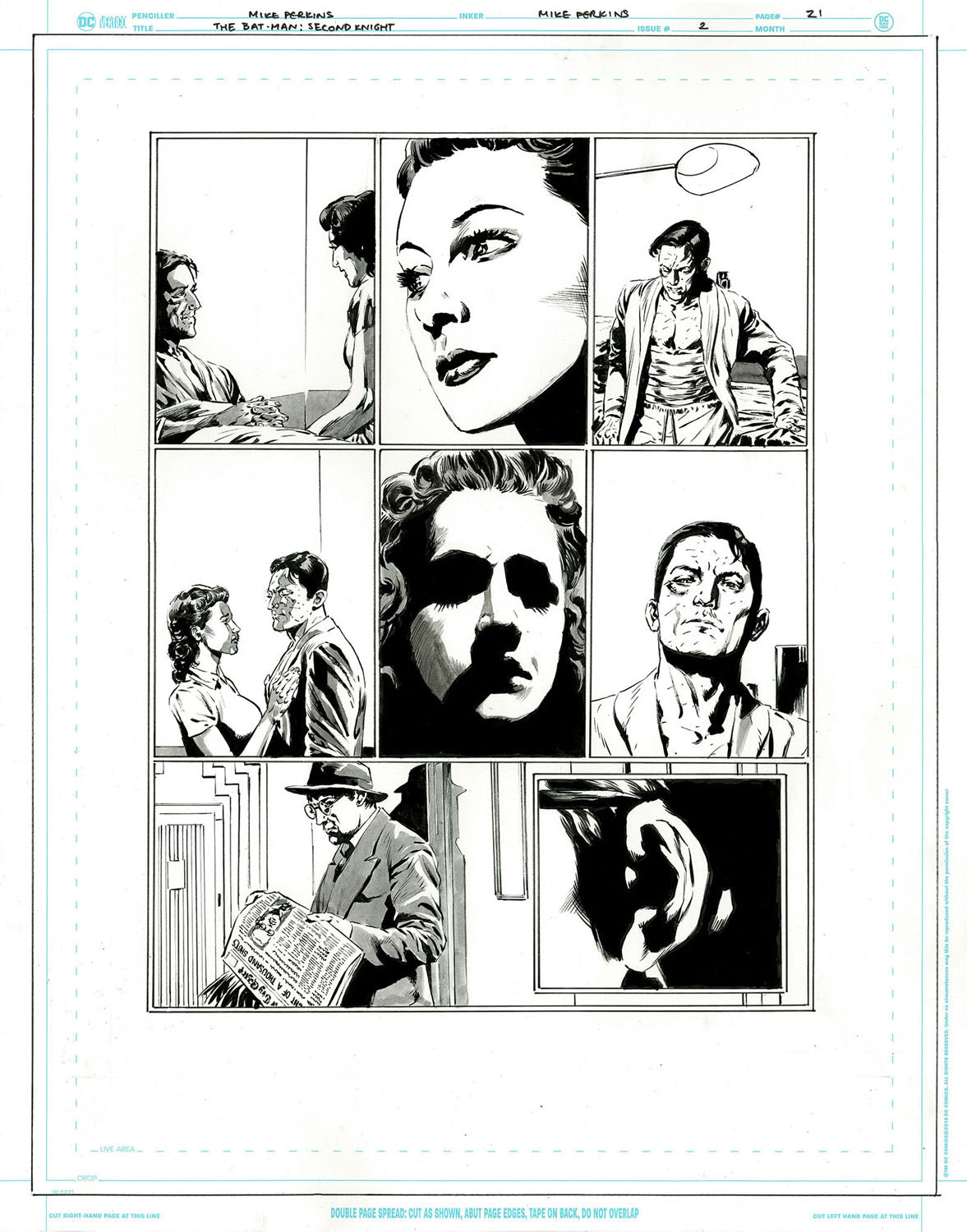 The Bat-Man: Second Knight #2 p.21 - Julie Tries to Convince Bruce to Stop Crime Fighting!