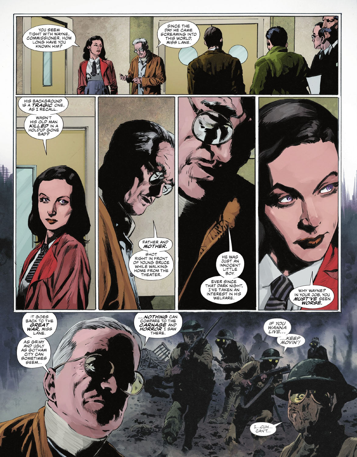 The Bat-Man: Second Knight #2 p.22 - Gordon Tells Lois About Bruce’s Childhood
