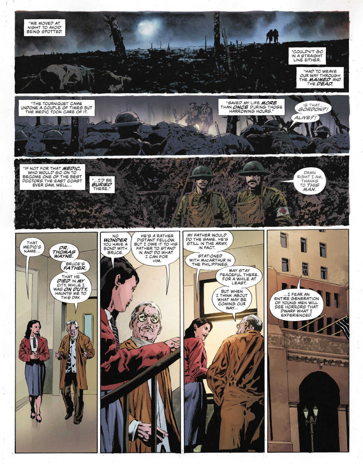 The Bat-Man: Second Knight #2 p.25 - Gordon’s World War I Origin (Part 3)