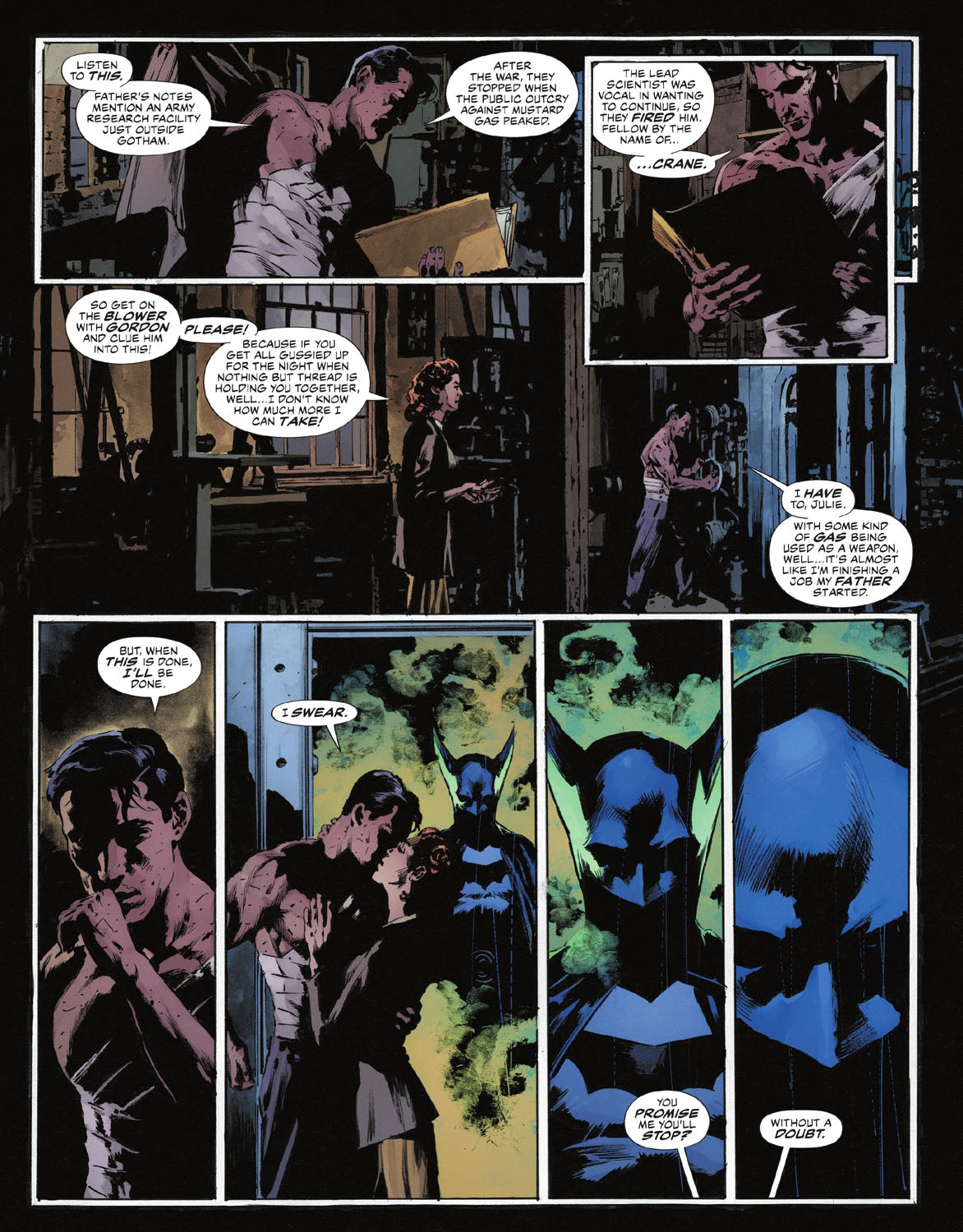 The Bat-Man: Second Knight #2 p.32 - Bruce Promises to Quit Crime Fighting!
