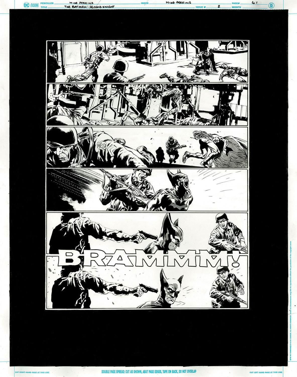 The Bat-Man: Second Knight #2 p.41 - Bat-Man vs Military!