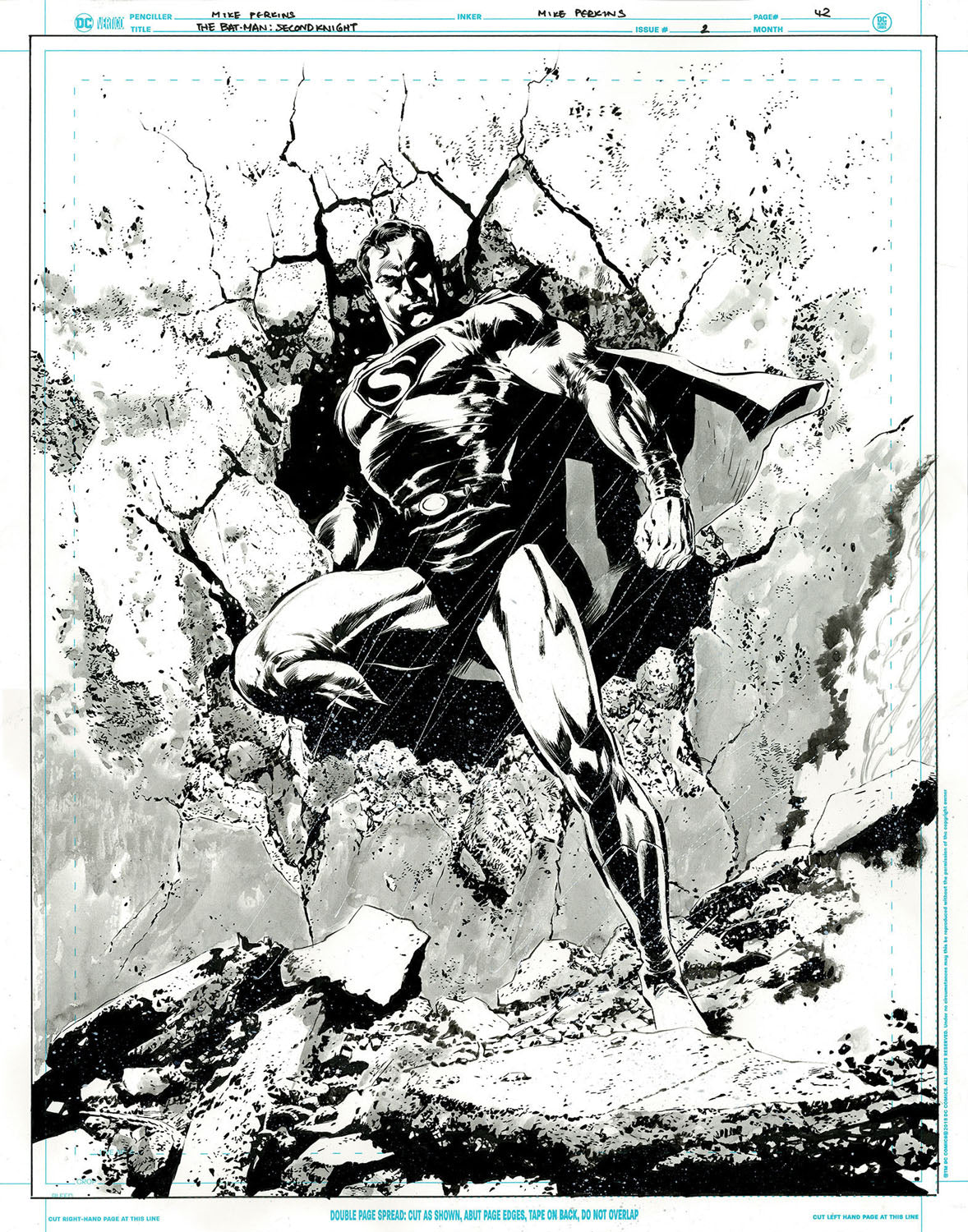 The Bat-Man: Second Knight #2 p.42 - Superman to the Rescue!