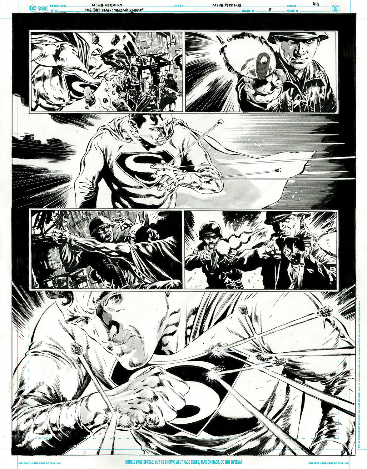 The Bat-Man: Second Knight #2 p.44 - Incredible Superman Action!