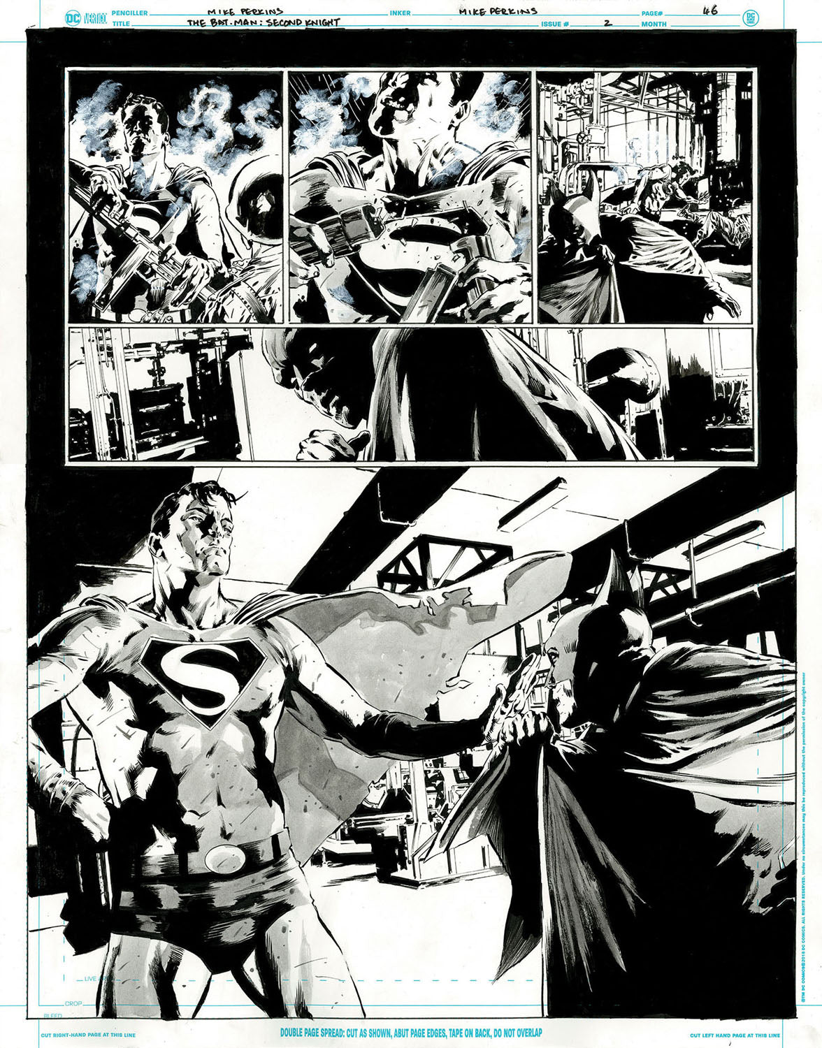 The Bat-Man: Second Knight #2 p.46 - Face to Face for the 1st Time!
