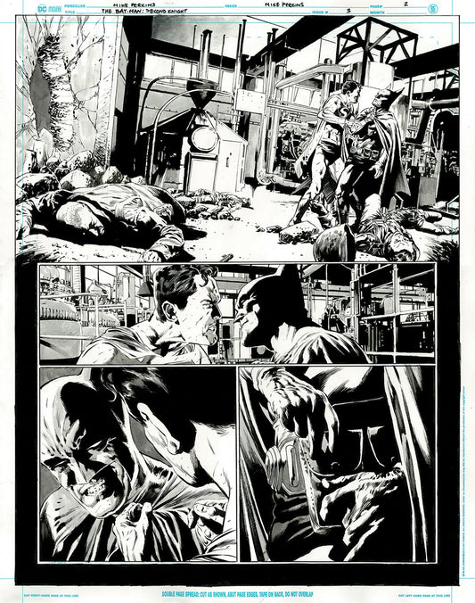 The Bat-Man: Second Knight #3 p.02 - Superman Gets Handsy With Bat-Man!