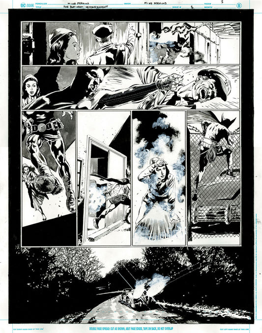 The Bat-Man: Second Knight #3 p.05 - Fighting his way out, Bat-Man rides off!