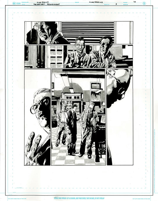 The Bat-Man: Second Knight #3 p.10 - Maxi, Rabbi Cohen & Commissioner Gordon