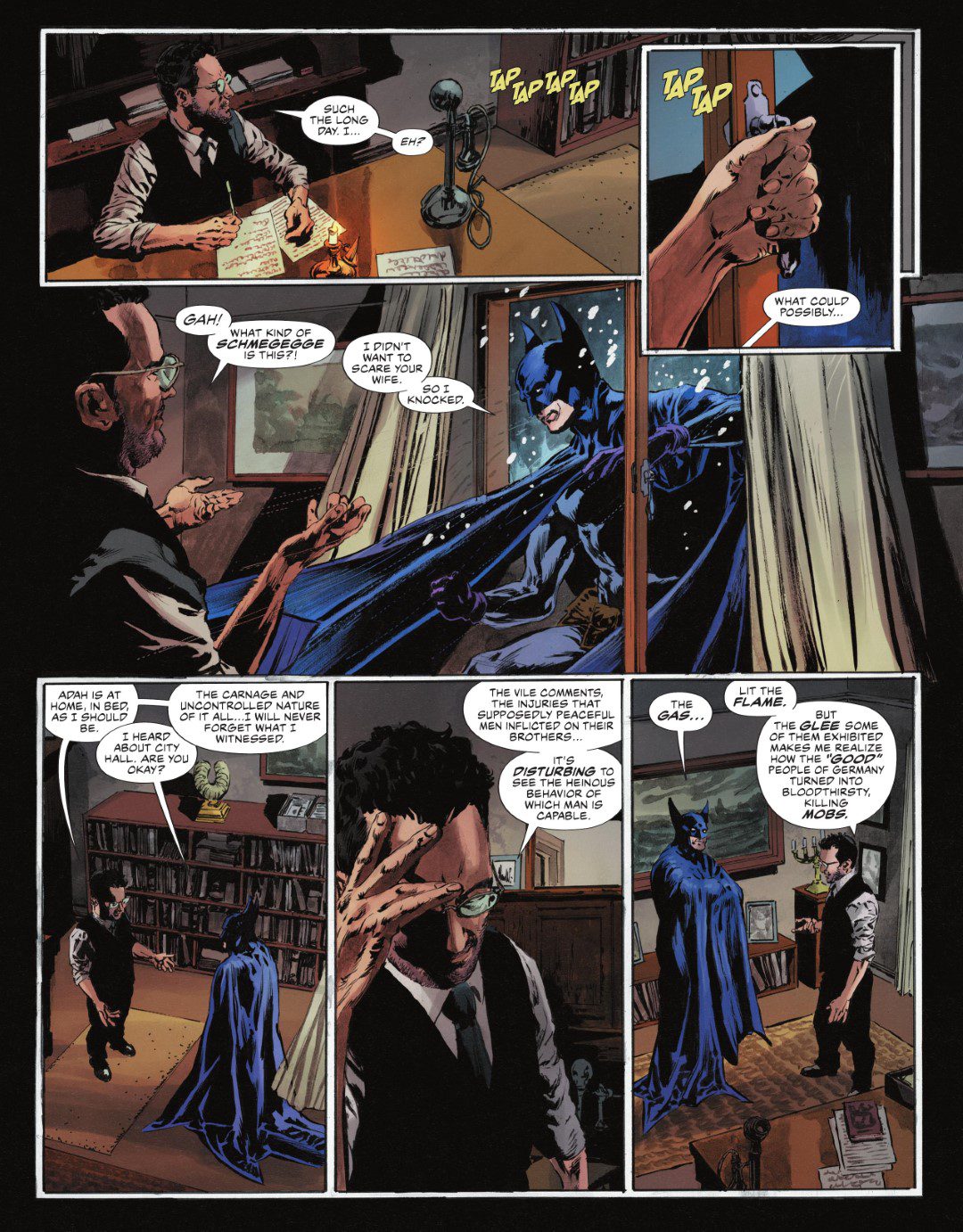 The Bat-Man: Second Knight #3 p.17 - Bat-Man visits Rabbi Cohen