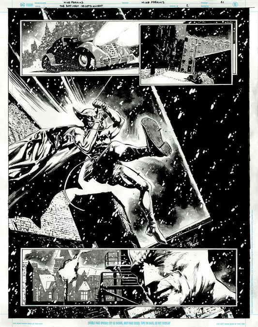 The Bat-Man: Second Knight #3 p.21 - Swinging into the Sleet & Driving Snow!