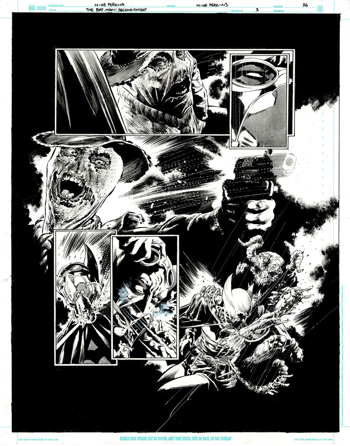 The Bat-Man: Second Knight #3 p.26 - Nightmarish Scarecrow Montage!