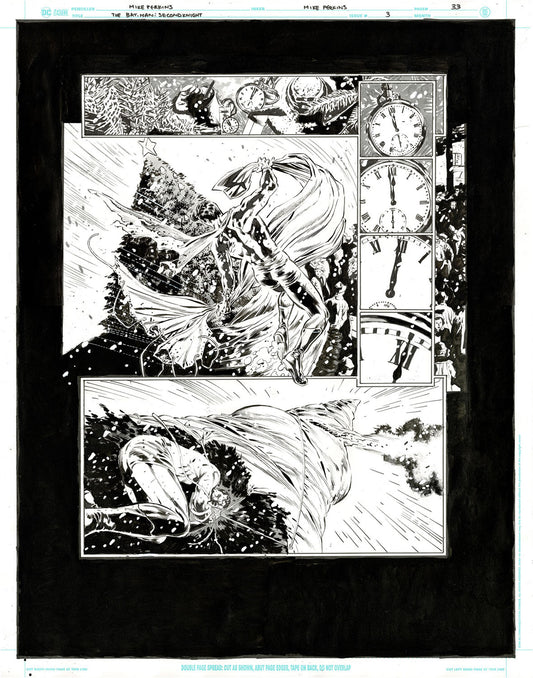 The Bat-Man: Second Knight #3 p.33 - Superman Stops the Christmas Tree Bomb!