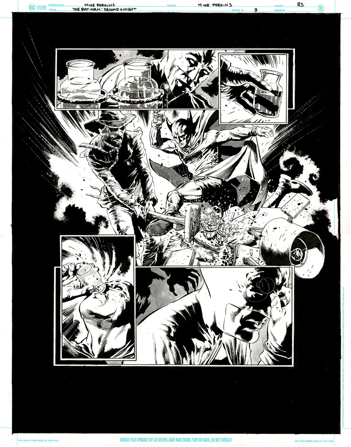 The Bat-Man: Second Knight #3 p.35 - Bat-Man vs Scarecrow!