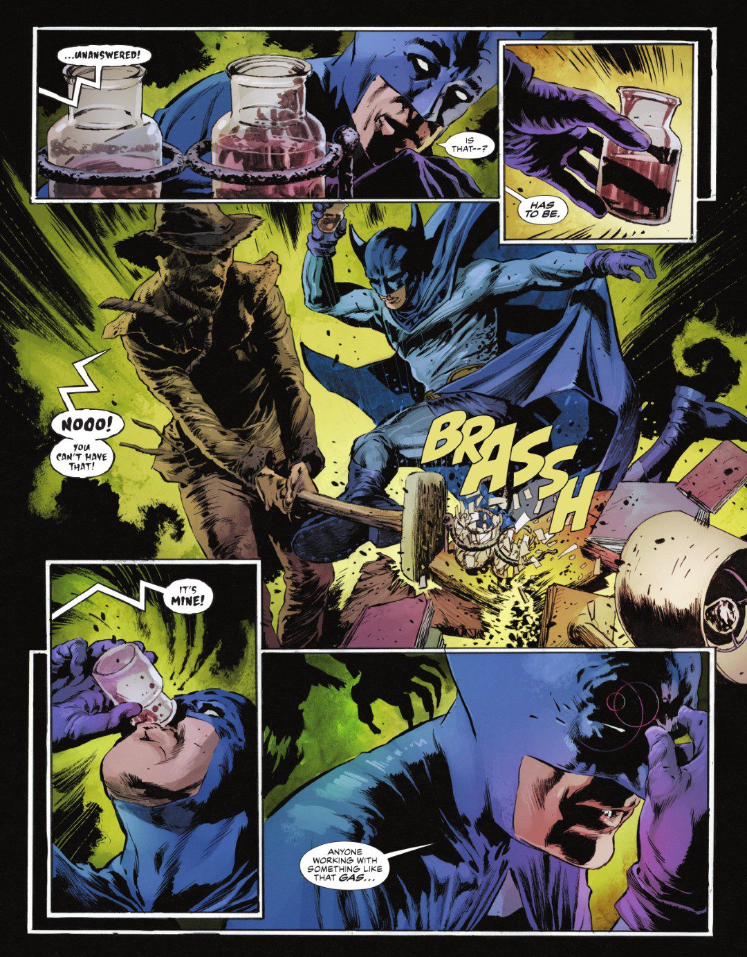 The Bat-Man: Second Knight #3 p.35 - Bat-Man vs Scarecrow!