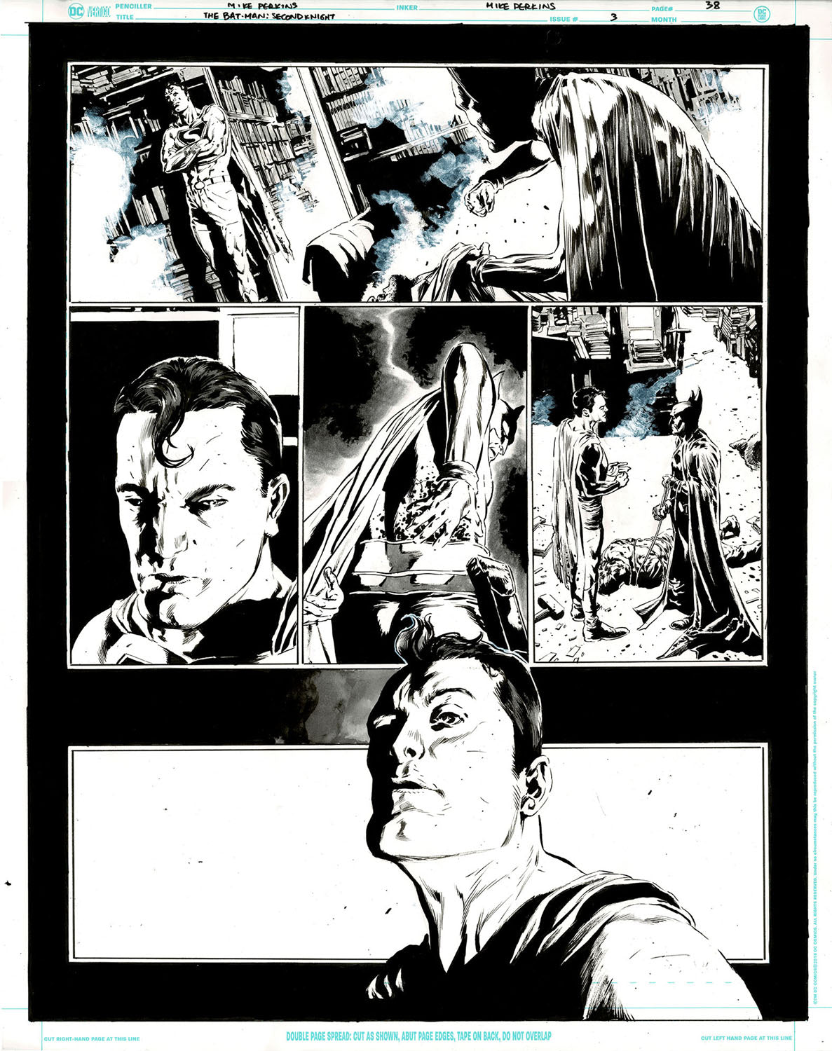 The Bat-Man: Second Knight #3 p.38 - Superman Stops Bat-Man’s Beatdown!